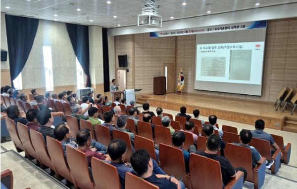 김제시, AI 차단방역 최일선 방역초소 기간제 근로자 역량강화 교육 실시